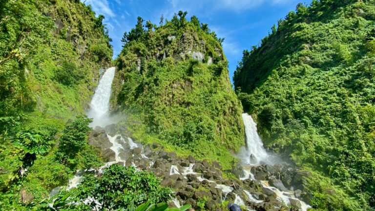 Dominica — rainforest waterfall