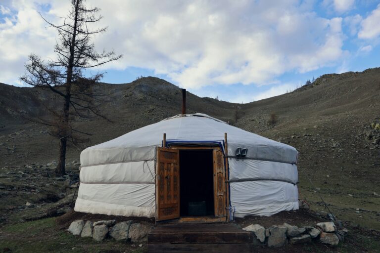 Mongolia — steppe yurt