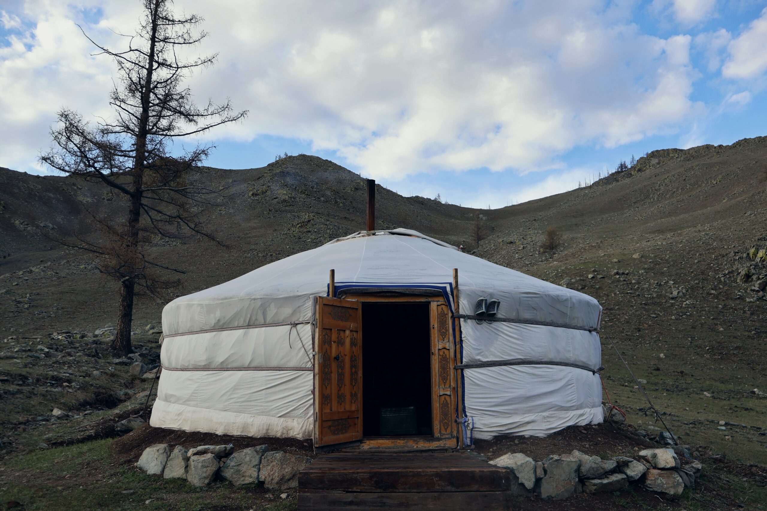 Mongolia — steppe yurt