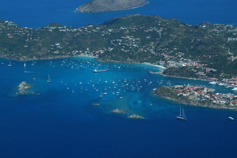 Saint Kitts and Nevis — coast from above