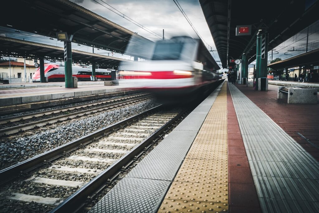 Schengen summer — European train station